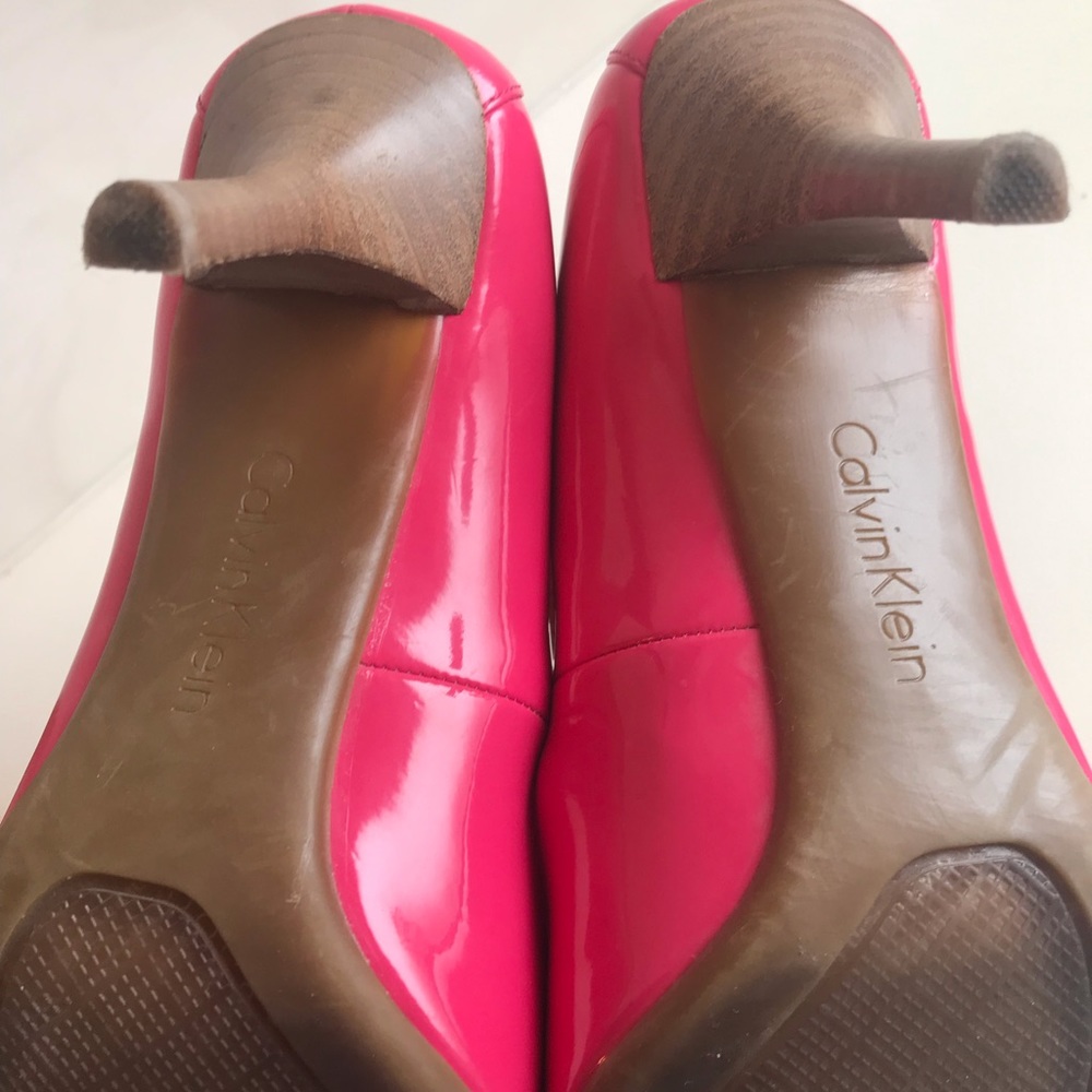 Calvin Klein Dolly Pink Patent Leather Pump
